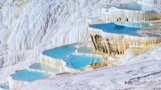 Pamukkale Travertine Terraces, Turkey (Credit: RooM the Agency / Alamy)