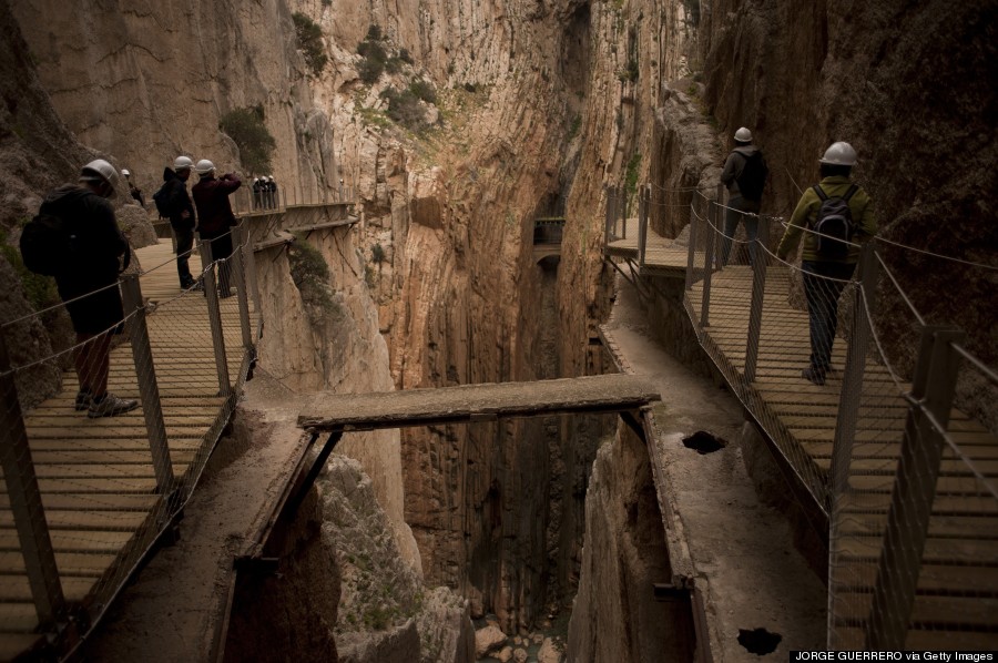 SPAIN-TOURIST-HIKING-CAMINITO DEL REY