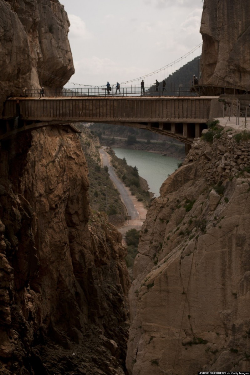 SPAIN-TOURIST-HIKING-CAMINITO DEL REY