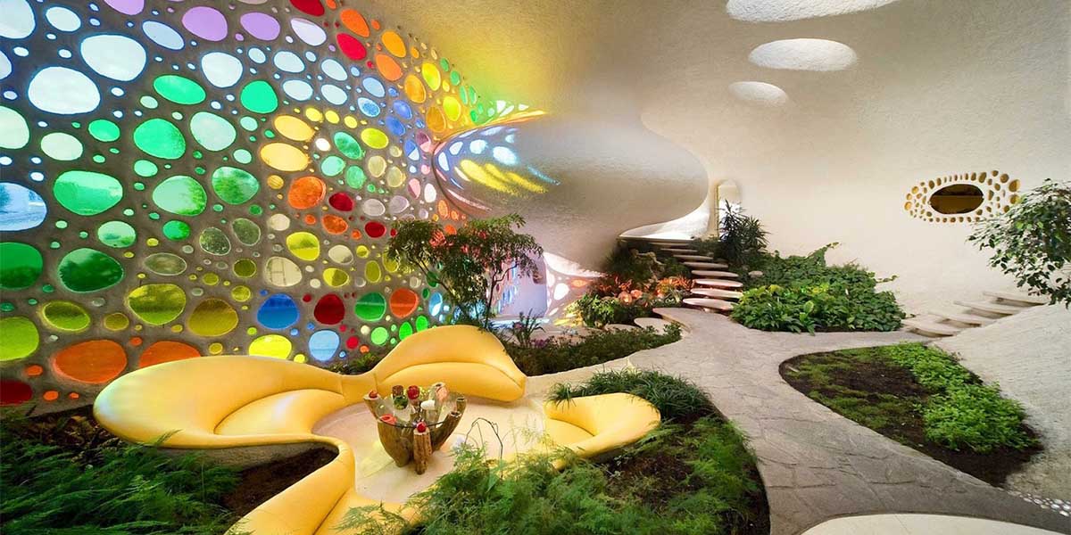 Deniz kabuğunun doğasından ilham alınarak tasarlanan büyüleyici ev