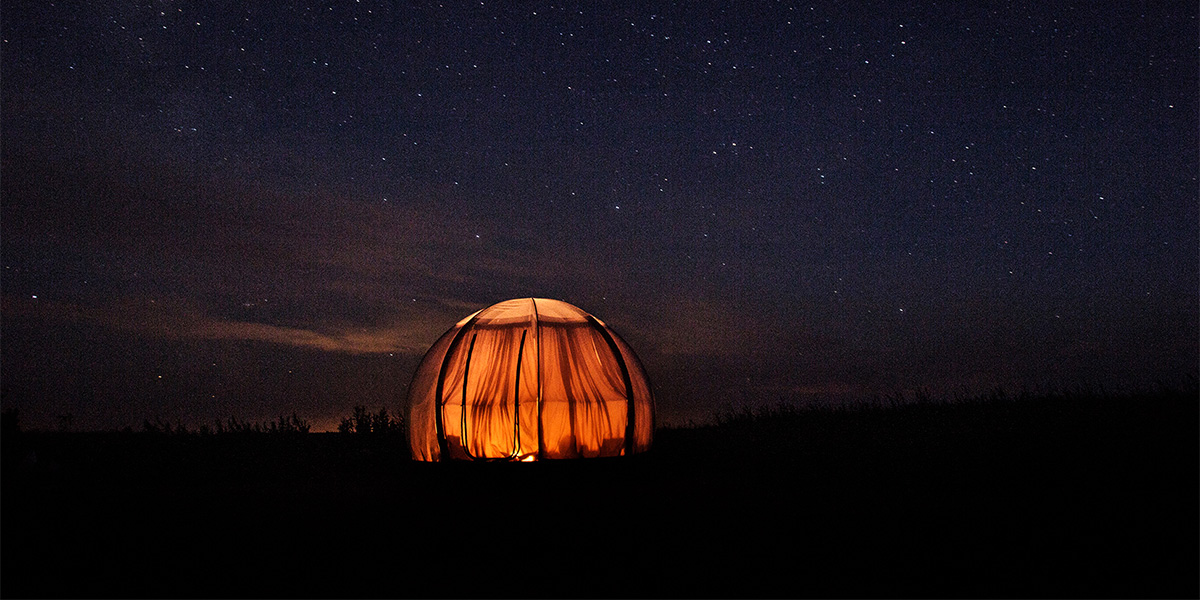 Yeni nesil şeffaf çadırlar yıldız manzaralı huzurlu bir uykuyu ayağınıza getiriyor