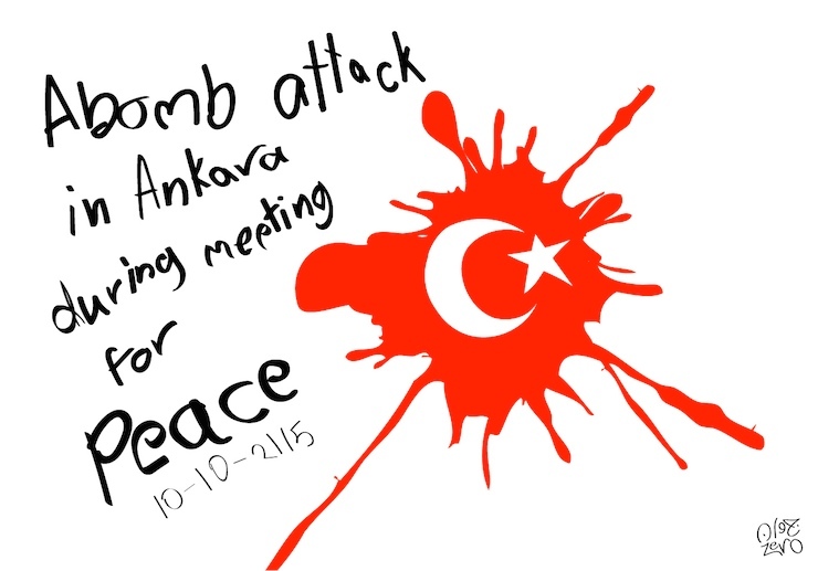 Ankara Katliamı Karikatür 4