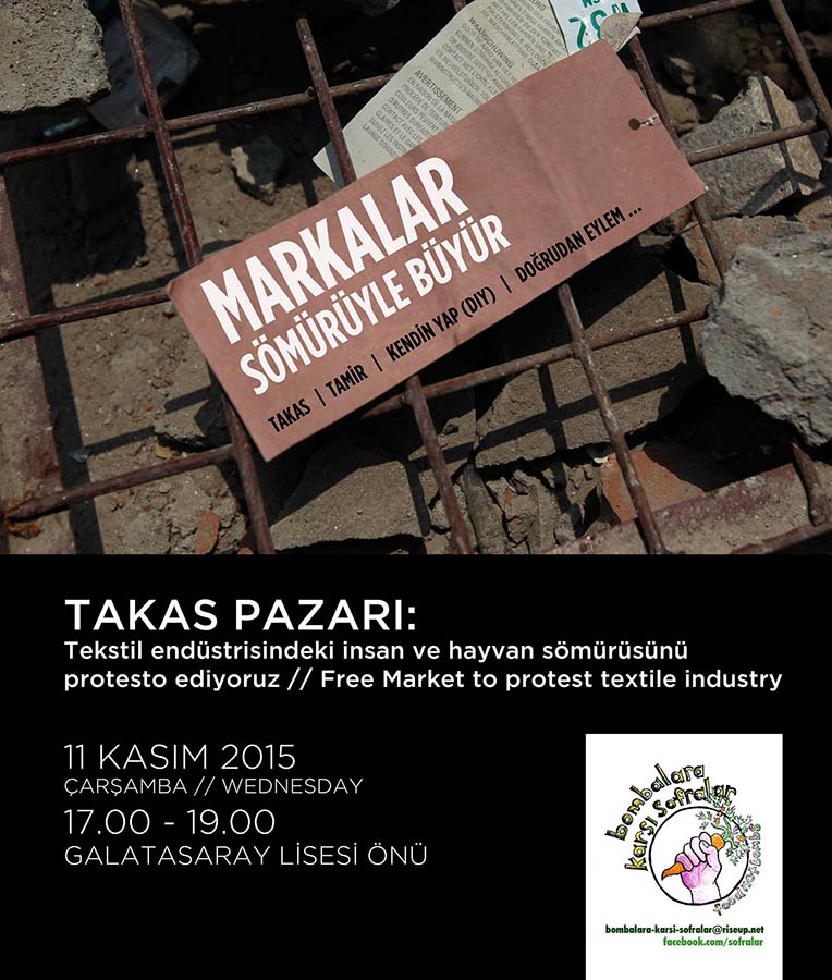 Bombalara karşı sofralar, Taksim'e takas pazarıyla dönüyor! 2