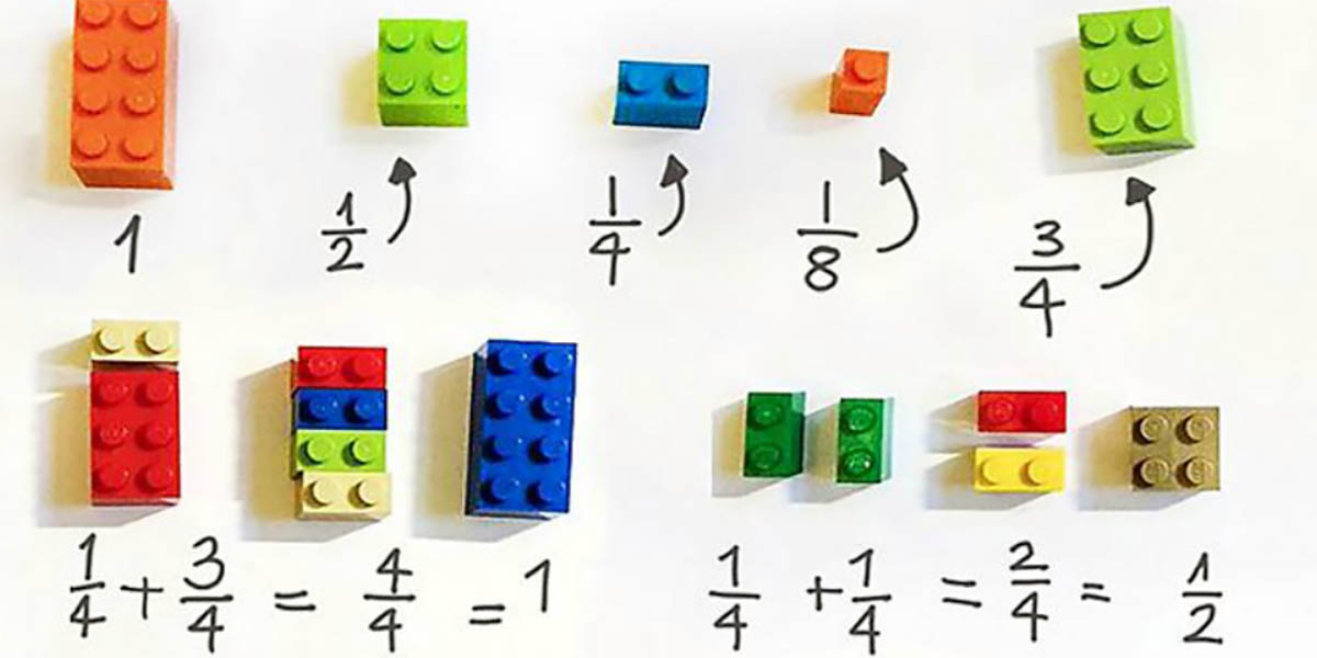 Okul çağındaki çocuklara matematik öğretmek için lego kullanıyor