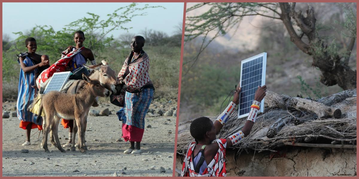 Afrika’daki kırsal köylere güneş panelleri kuran ve temiz enerjiyi getiren Maasaili kadınlar