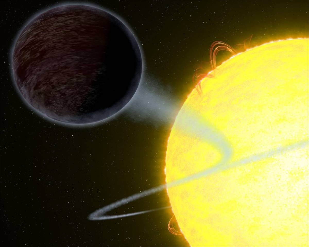 Işığı çok az yansıtan siyah bir gezegen keşfedildi