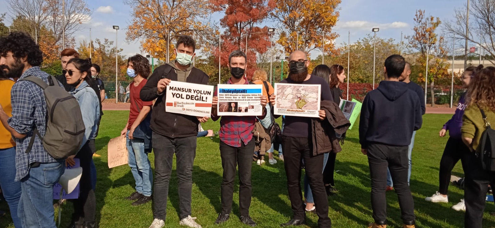 ODTÜ’lüler 15 Ekim’de gerçekleştirilen eylemde, rant yoluna ”Hayır!” dediler