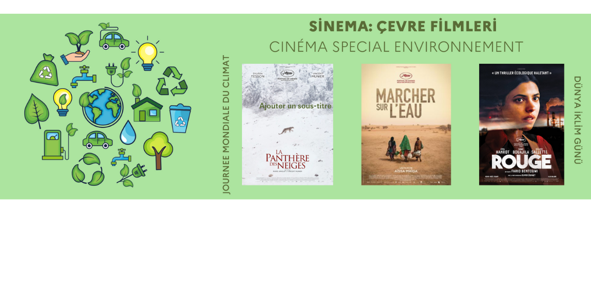 Institut français Ankara sinema ve sergi salonunda yeşil filmler gösterimde olacak
