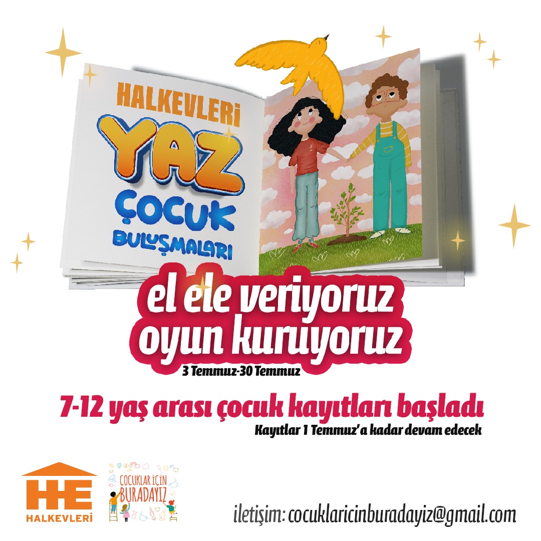 Halkevleri 17. Yaz Çocuk Buluşmaları 3 Temmuz’da Başlıyor